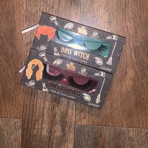 Colourpop hocus pocus boss witch and flirty witch faux lashes